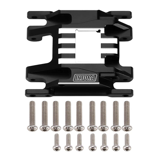 INJORA 16g CNC Aluminium Skid Plate Transmission Mount for 1/18 TRX4M (4M-07)