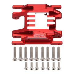INJORA 16g CNC Aluminium Skid Plate Transmission Mount for 1/18 TRX4M (4M-07)