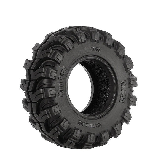 INJORA 1.0" 52*19mm Mud Paw M/T Tires (T1022) (4) INJORA