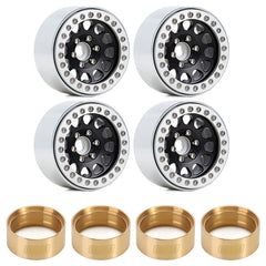 INJORA 4PCS 1.9" Aluminum Alloy Beadlock Wheel Rims for 1/10 RC Crawler (YQW-01BG-1944)