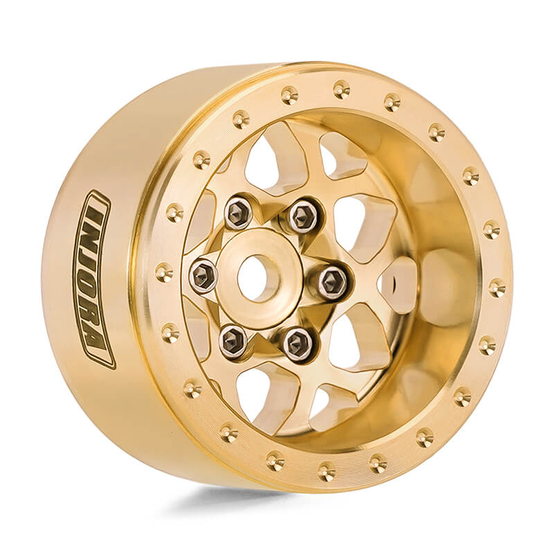INJORA 1.0" 35g/pcs Brass -4.7mm Offset Wheels for Micro Crawlers (W1110) INJORA