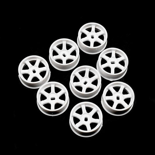 Yeah Racing Plastic Narrow Rim Set 8.5MM (OFFSET 0 +1 +2 +3) White for  1/28 AWD MINI-Z