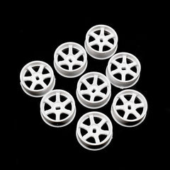 Yeah Racing Plastic Narrow Rim Set 8.5MM (OFFSET 0 +1 +2 +3) White for  1/28 AWD MINI-Z