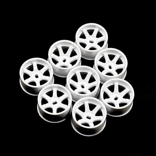 Yeah Racing Plastic Wide Rim Set 11mm (OffSet 0 +1 +2 +3) White for 1/28 AWD MINI-Z (WL-146WH)