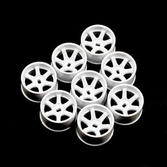 Yeah Racing Plastic Wide Rim Set 11mm (OffSet 0 +1 +2 +3) White for 1/28 AWD MINI-Z (WL-146WH)