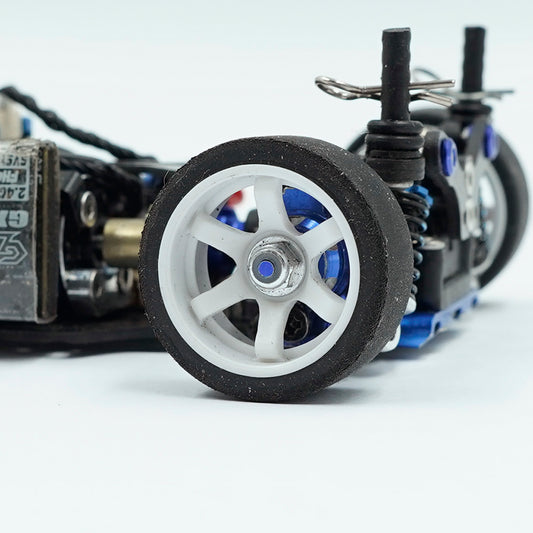 Yeah Racing Plastic Wide Rim Set 11mm (OffSet 0 +1 +2 +3) White for 1/28 AWD MINI-Z (WL-146WH)