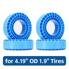 INJORA 4pcs Silicone Rubber Inserts for 106-108mm(4.19" OD) 1.9" Tires