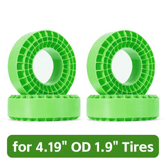 INJORA 4pcs Silicone Rubber Inserts for 106-108mm(4.19" OD) 1.9" Tires