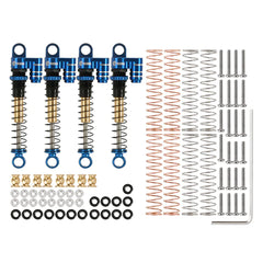 INJORA 43mm Aluminum Threaded Double Barrel Shocks with Fake Reservoir for Axial SCX24 (SCX24-28)