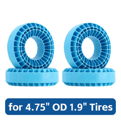 INJORA: 4pcs Silicone Rubber Inserts for 118-122mm(4.75" OD) 1.9" Tires INJORA