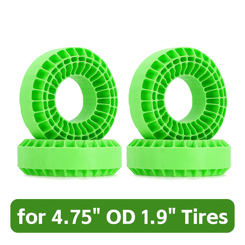 INJORA: 4pcs Silicone Rubber Inserts for 118-122mm(4.75" OD) 1.9" Tires INJORA