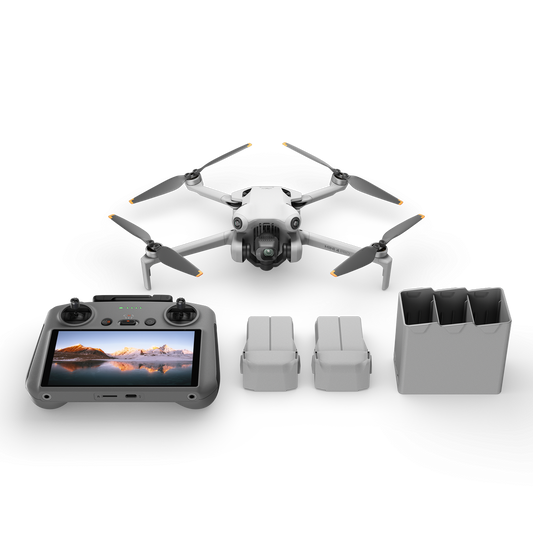 DJI Mini 4 Pro Fly More Combo Plus (DJI RC 2) Includes 3 Plus Batteries and Shoulder Bag