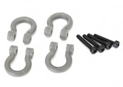 Traxxas Bumper D-Rings, grey (front or rear)/ 2.0x12 CS (4) (8234)