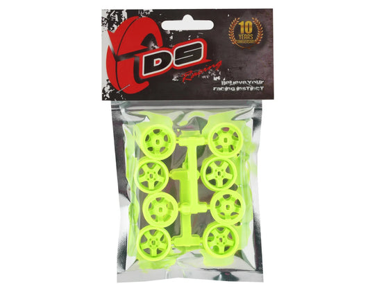 DS Racing Kyosho Mini Z 8.5mm Narrow Drift Rims (1/2/3/4 Offset) (Flu Lime)