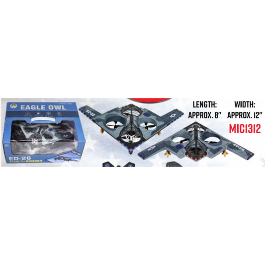 IMEX Eagle Owl Flying Stealth Bomber Quad Copter IMEX