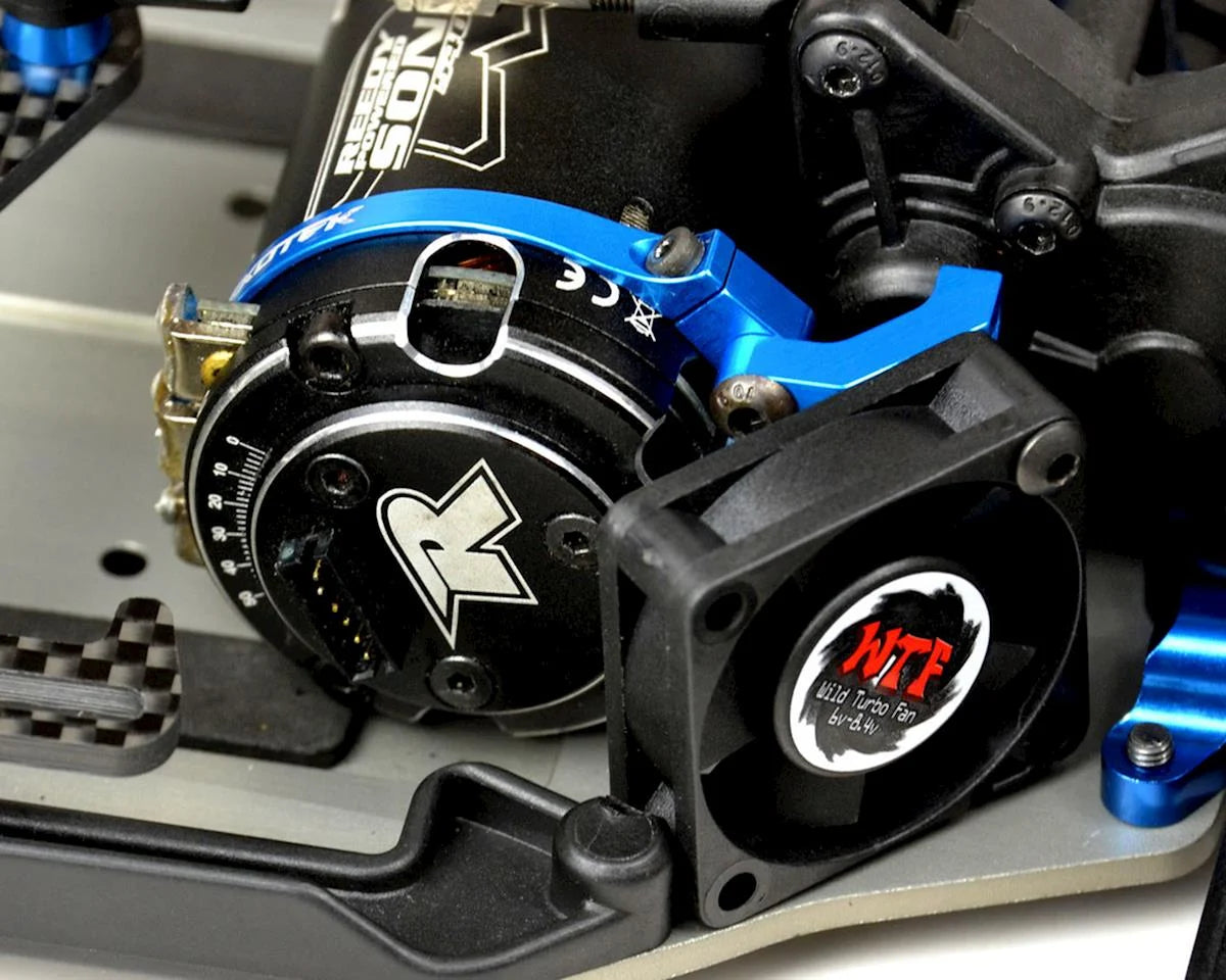 Exotek: Angled Clamp On Fan Mount (Black) (540 Can) Amain Hobbies