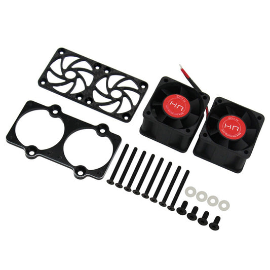 Hot Racing Twin 40mm Motor Cooling Fan Kit, 3S: ARRMA 8S BLX Trucks (HRAAFE404TTF) Horizon Hobby