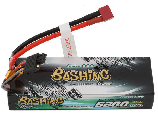 Gens Ace 2S G-Tech Smart "Bashing" LiPo Battery 35C (7.4V/5200mAh) DEANS