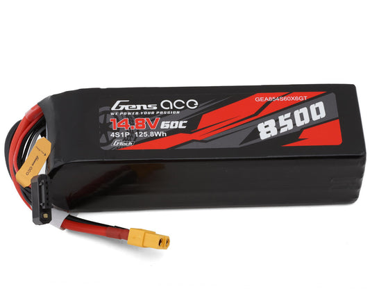 Gens Ace G-Tech Smart 4S LiPo Battery 60C (14.8V/8500mAh) w/XT60 Connector (GEA854S60X6GT)
