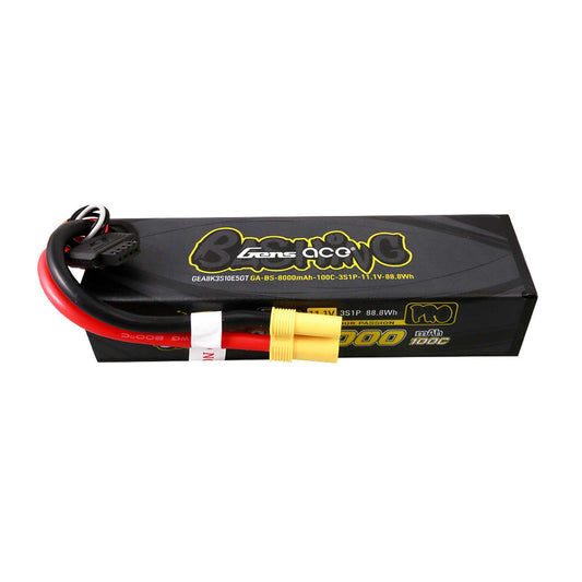 Gens Ace 11.1V 8000mAh 3S 100C G-Tech Smart Lipo Battery: EC5 (GEA8K3S10E5GT)