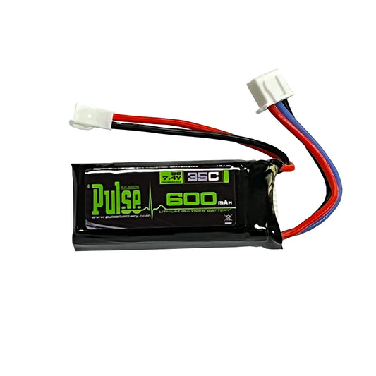 Pulse: 600mah 2S 7.4V 35C LiPo Battery - Molex 51005