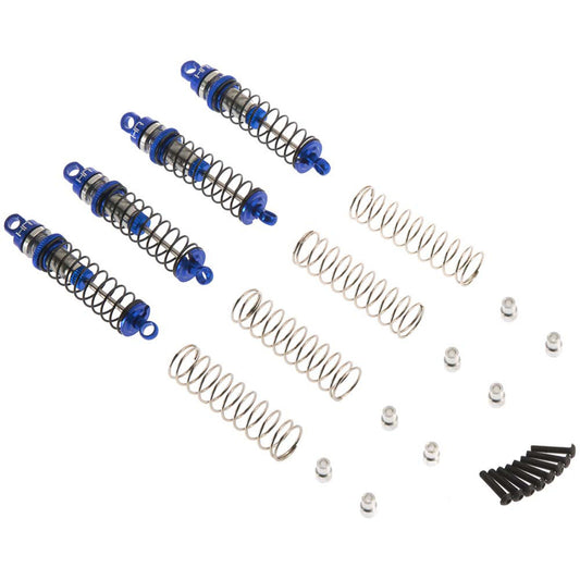 Hot Racing Threaded Aluminum Shocks, Blue: LaTrax Rally, Teton (HRALTN56DP06)