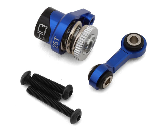 Hot Racing CNC Aluminum Servo Saver for Traxxas® Mini Maxx® (Blue) (25T) (HRAMMX48SH25T) Amain Hobbies