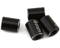 Hot Racing: Aluminum Standoff Post Link (Black) (4) (3x6x8mm) Hot Racing
