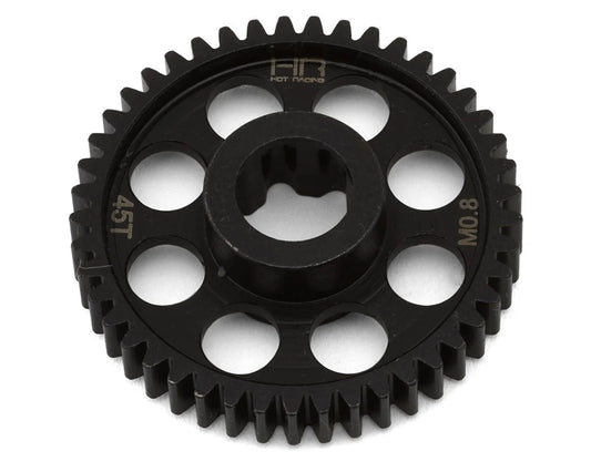 Hot Racing: Steel 45T 0.8 Mod Spur Gear, 1/10 Traxxas Mini Maxx  (HRASMMX45M08) Horizon Hobby