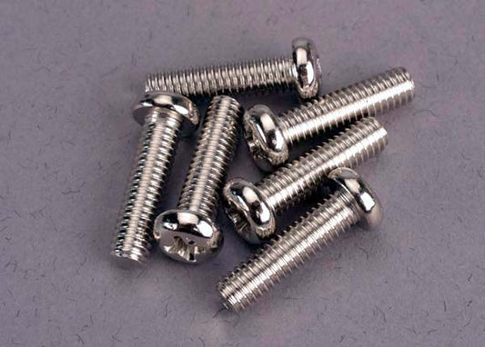 Traxxas Round-Head machine Screws 4x15mm (6) (2573) Friendly Hobbies