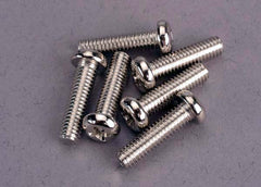 Traxxas Round-Head machine Screws 4x15mm (6) (2573) Friendly Hobbies