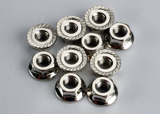 Traxxas 4 mm Flanged Nuts (10) (6135)
