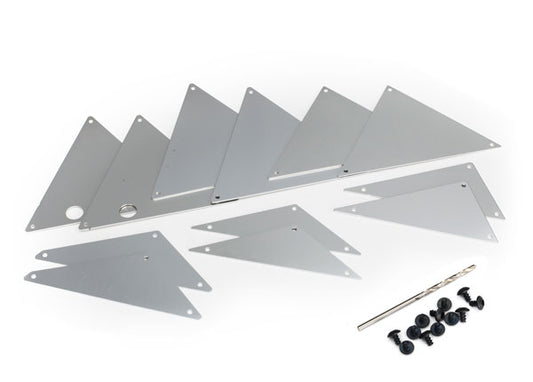 Traxxas Silver Aluminum Tube Chassis Inner Panel Set (TRA8434A)