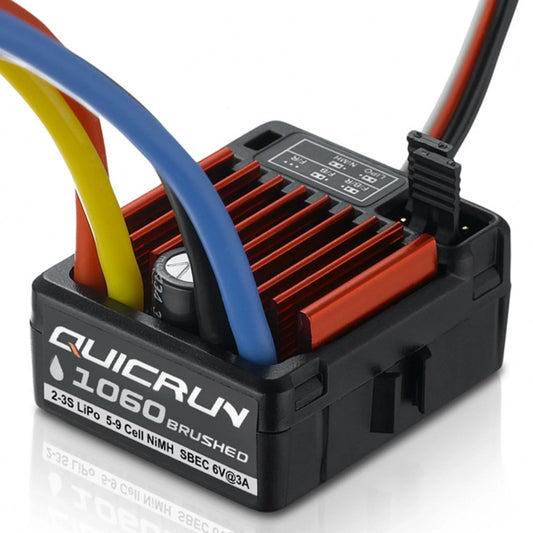 Hobbywing: QuicRun 1060 Brushed ESC SBEC T Plug (2-3S) (HWI30120203)