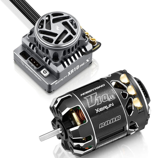 Hobbywing: XR10 Pro G3X ESC + V10 G4R 17.5T Spec Motor Combo (HWI38020455)