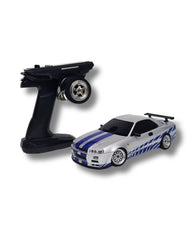 IMEX 1/18 RWD DRIFT CAR GTR R34 RTR SILVER (LD11899S)