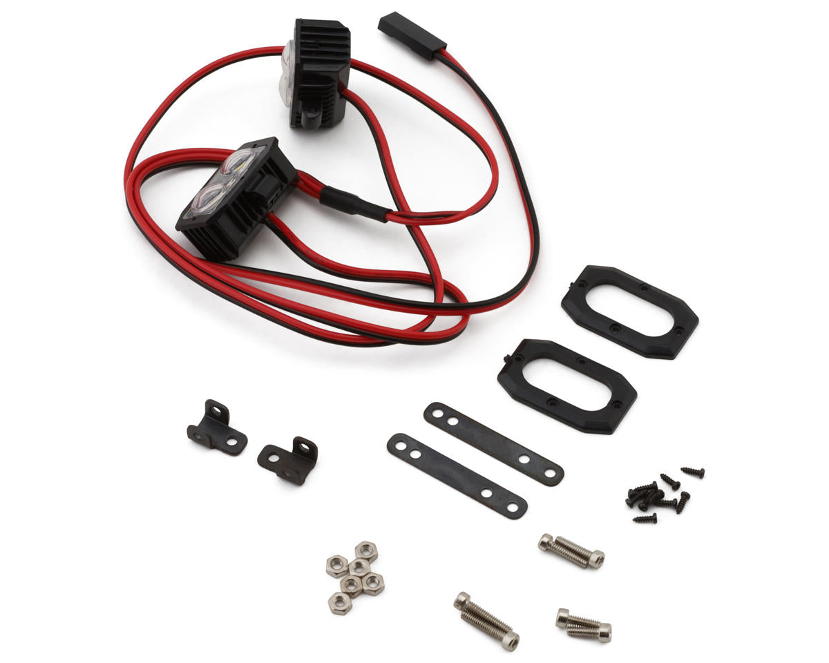Injora 1/10 Rock Crawler LED Rectangle Pod Light Kit (2) Amain Hobbies