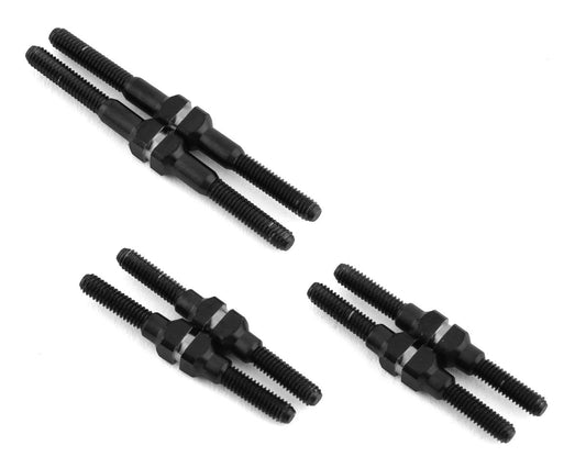 JConcepts Losi Mini-T 2.0/Mini-B Fin Titanium Turnbuckle Kit (Black) (6) (JCO2975)
