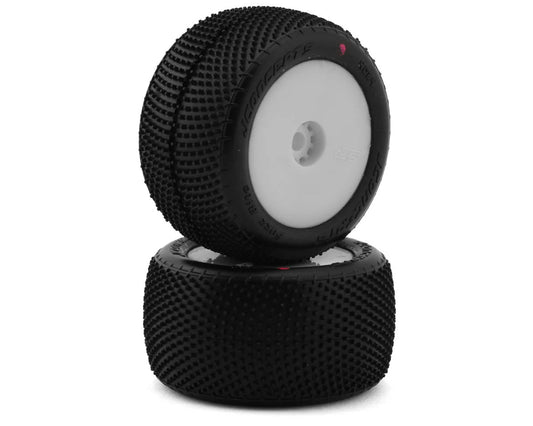 JConcepts Mini-T/B Fuzz Bite Pre-Mounted Rear Tires (Multiple Colors available) (2) (Pink)