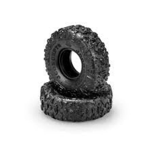 JConcepts 1/10 Megalithic Performance Scaler 1.9” Crawler Tires with Inserts, Green Compound (2)