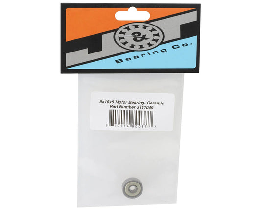 J&T Bearing Co. 5x16x5mm Metal Shielded Motor Ball Bearing (Ceramic) Amain Hobbies