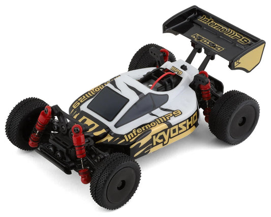 Kyosho MB-010 Mini-Z Inferno MP9 4WD Micro Buggy Readyset (White/Black) w/2.4GHz Radio (KYO32093WBK)