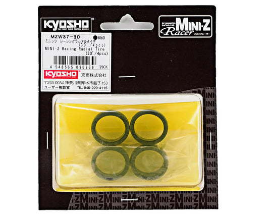 Kyosho Mini-Z 8.5mm Racing Radial Tire (4) (30 Shore) (KYOMZW37-30) Amain Hobbies
