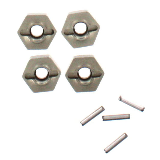 Redcat Wheel Hexes w/ Pins (12mm)(Aluminum)(4pcs) (RER180016) Redcat