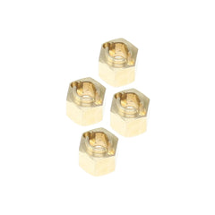 REDCAT Wheel Hexes (Brass)(4pcs) Redcat
