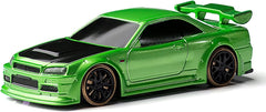 Turbo Racing 1:76 Scale Drift RC Car with Gyro Mini Full Proportional RTR 2.4GHZ Remote Control with 2 Replaceable Body Shell