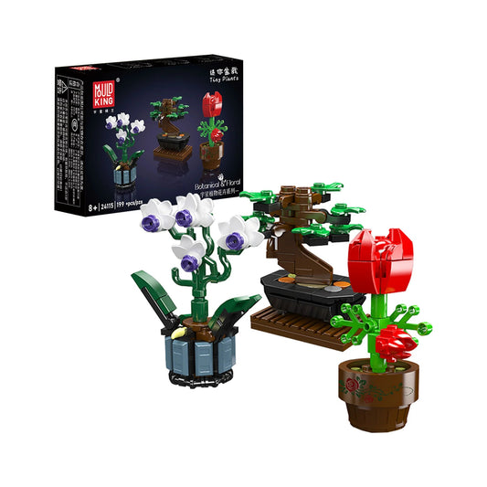 Mould King 24115 Mini Potted Plants Building Set | 199 Pcs IMEX