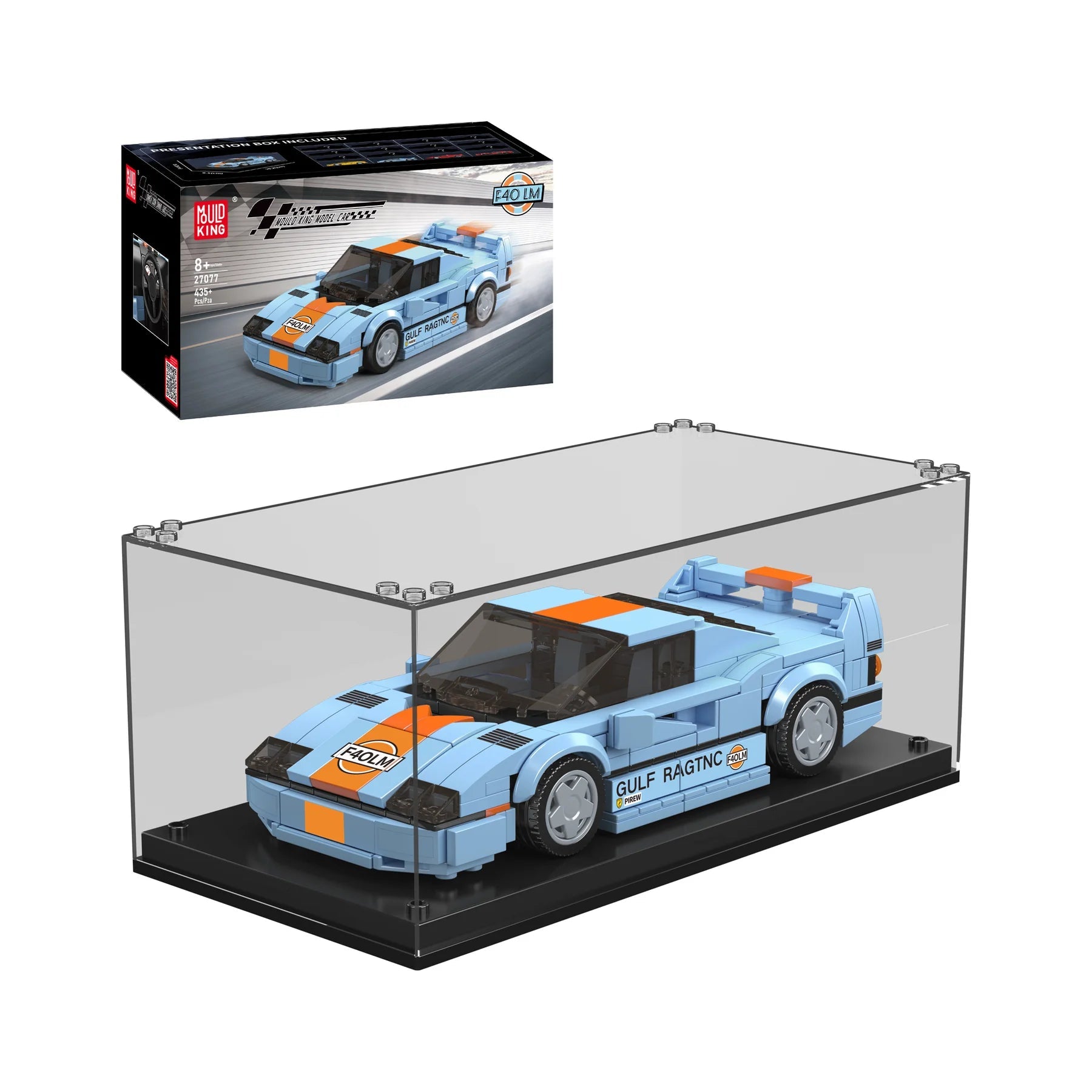 Mould King 27077 F40 LM Model Car Building Set | 435 Pieces IMEX