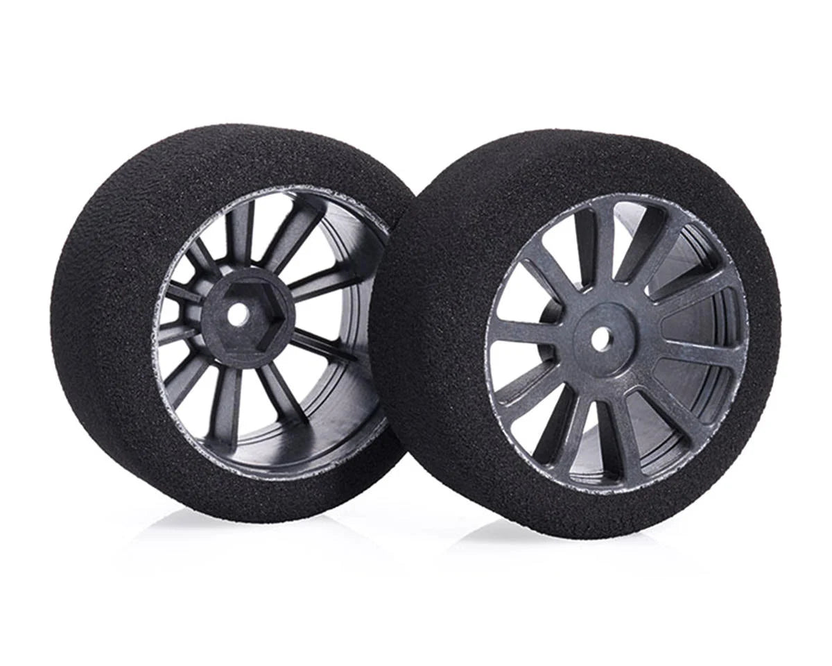 Matrix 30mm 1/10 Foam Rear Tires (Air Carbon Rim) (2) (12mm Hex) (30 Shore) Amain Hobbies