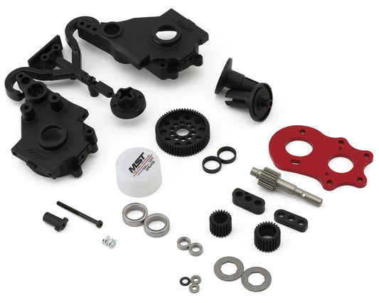 MST RMX 2.0/2.5 S Ball Differential Transmission & Gearbox Set (Red) Amain Hobbies
